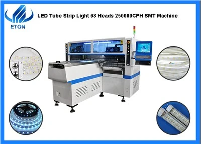 LED 튜브 조명 스트립 조명 68 헤드 250000CPH SMT 기계